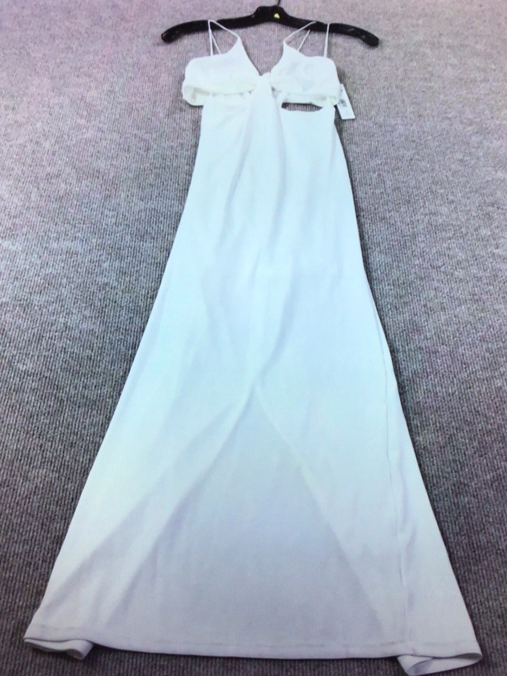 Alice + Olivia White Maxi Dress with Cutout Detail